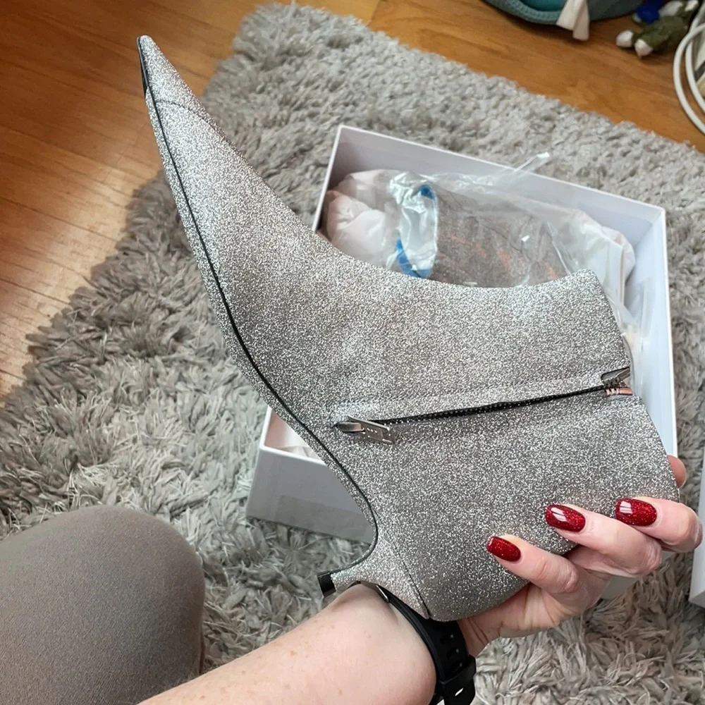 Glitter kitten heel boot - Picture 3 of 4